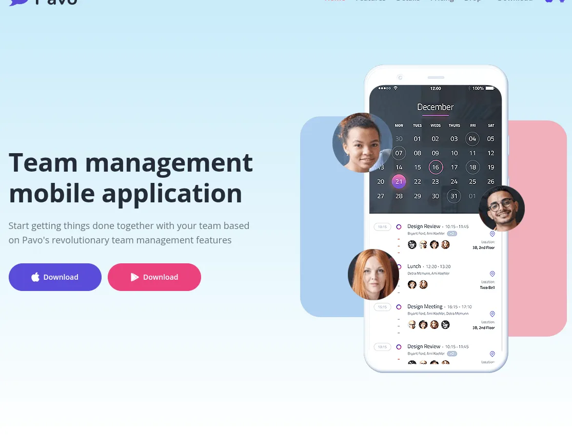 Tecnología - PAVO APP